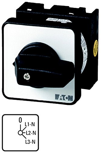 Voltmètre commutateur Eaton encastrable, robustesse industrielle 20 A