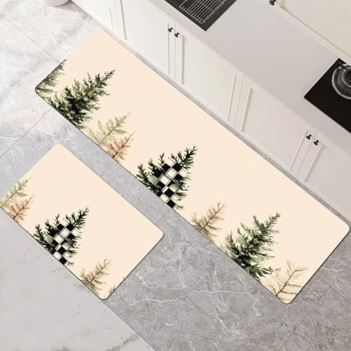 Alfombras de cocina para pasillo y lavandería súper absorbentes en set de 2 piezas 2