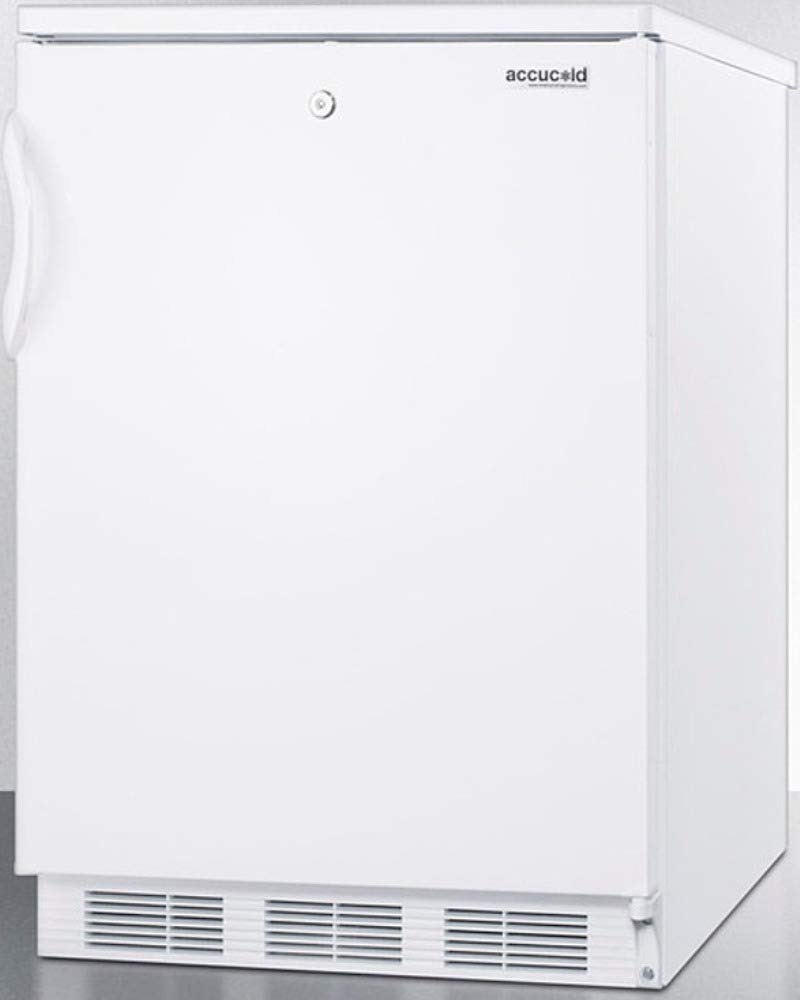Summit Appliance Ff6lw Freestanding Counter Height All-Refrigerator For General Purpose Use With Front Lock, Auto Defrost, Adjustable Shelves, Adjustable Thermostat And White Exterior on Fridge.com - View 2