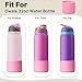Lpaacat Boot for Owala 32 oz Twist/FreeSip/Flip Stainless Steel Water Bottle, Silicone Rubber Bottom Protector for Owala 32 oz Water Bottle(Peony)
