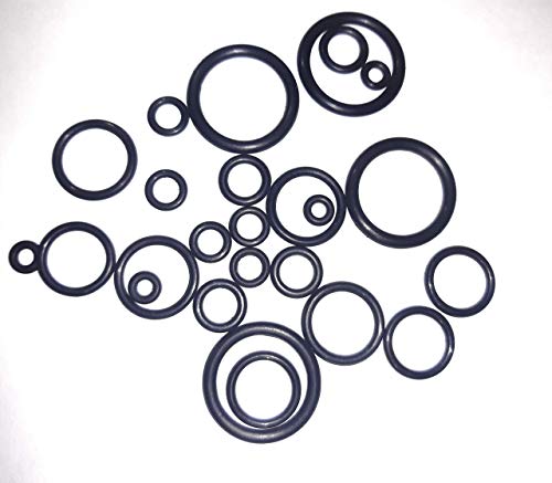 chetanoring Assortment O-Ring Samples Mix kit seals washer Trial sealing solution pump compressor car cycle toys tap plumbing jack universal imperial size pack of 20 pc Nitrile Rubber ORing
