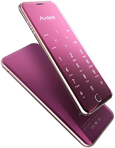GGGarden Anica A16 1.63 Inch 480mAh Touch Sensitive Keyboard Ultra Thin Dual SIM Bluetooth Mini Card Phone - Rose Gold