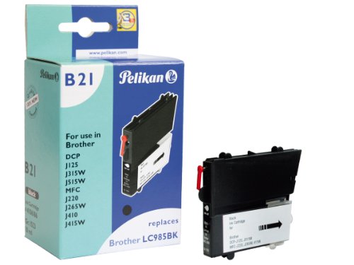 Pelikan Druckerpatrone B21 ersetzt Brother LC985BK, Schwarz, Standard