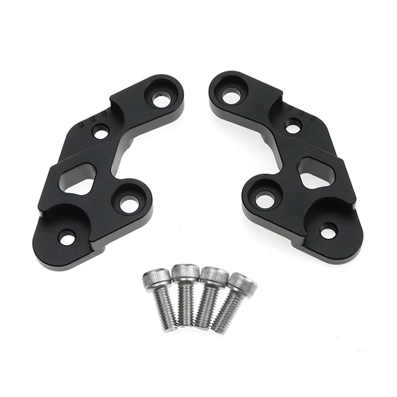 Foot Pegs Lowering Bracket CNC Aluminum Foot Peg Bracket support For Sur Ron S/X Segway X160/X260 Electric dirt bike ebike (Black)
