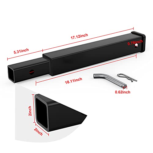 Adaptateur D'attelage 1-1/4" à 2" - Capacité 350LBS, Pour Remorque Et Vélo