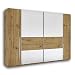 Produktbild SAN MARINO Eleganter Kleiderschrank mit viel Stauraum - Vielseitiger Schwebetürenschrank in Artisan Eiche Optik, Weiß - 270 x 226 x 60 cm (B/H/T)
