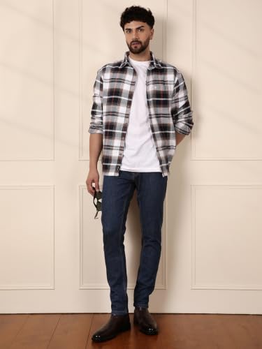 Image of WROGN Men's Cotton Stretch Jeans | Slim Tapered Fit