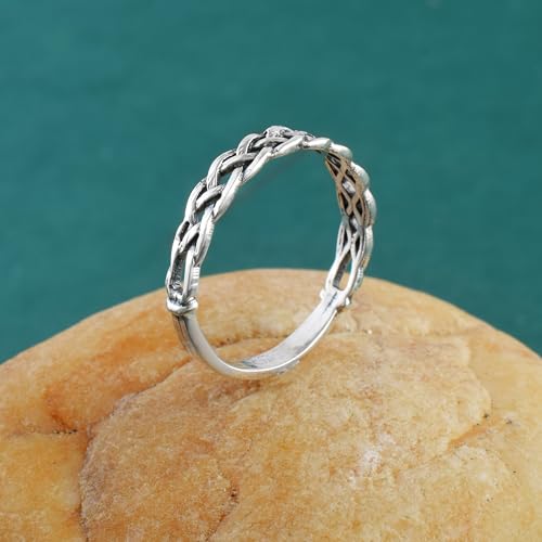 Image of 925 Sterling Silver Plain Band Ring for Men & Women | Pure Silver Unisex | Hallmarked Silver Ring for Daily Use | Gift for him her | Chandi Ring | Thumb Ring |Couple Rings