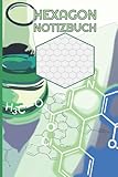 Hexagon Notizbuch: für Formeln der Chemie und Biochemie I Softcover I 110 Seiten, 6x9 Zoll Format