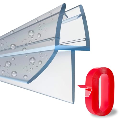 junta de ducha para puertas de vidrio | Modelo Y | Junta de ducha para puertas de 6 a 8 mm de grosor | 1 m (largo)