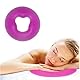 Tiamu Silikon Massagekissen Kopfstütze, Spa Kopfteil Gesichtskissen Auflage Massageliege, Massage-Bett Kopfpolster Kissen, SPA Beauty Hautpfleg -Kissen, Massage Kissen Wiege, Violett