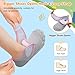 FEETCITY Kids Sneakers Girls Boys Barefoot Shoes Zero Drop Hiking Walking Shoes Wide Toddler Sneakers School Shoe Grey Pink