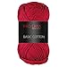 Produktbild Frida's Wollhaus Pro Lana 50 g Basic Cotton Baumwolle Stricken Häkeln Wolle Basic-Garn 64 Farben (38 | Weinrot)