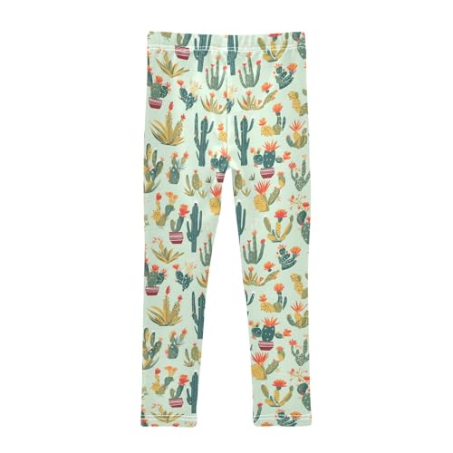 KLL Western Cactus Plant Plants Sage Girls Active Leggings Fashion Full Length Sweatpants Sports2