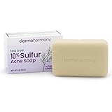 Dermaharmony 10% Sulfur with Tea Tree Oil Acne Bar Soap (4 oz)