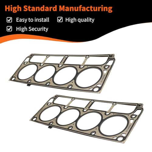 Image of 2 Pcs Cylinder Multi Layer Head Gasket Compatible with Silverado CTS-V Sierra 1500 H3 V8 Engines LS1 /LS6 LS 4.8L 5.3L 5.7L 2001-2014 12498544 12589226 26190PT