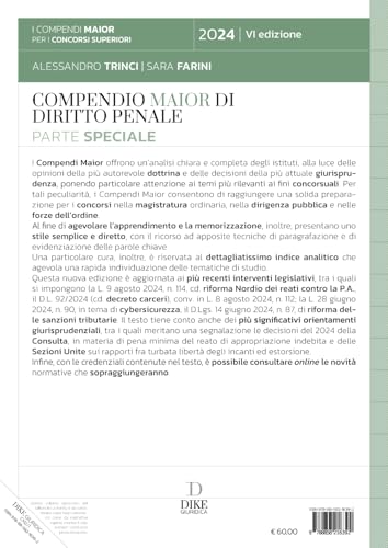 Compendio Di Diritto Penale. Parte Generale E Parte Speciale - 2