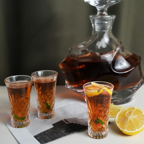 BCnmviku 55ml Shot Glasses,Reusable Clear Shot Glass,Heavy Base Shot Glasses Set for Cocktail,Tequila,Liquor,Whisky,Vodka,Spirits (4) - Image 4