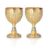 Photo Gallery herchr 2 pezzi vintage in fiore in rilievo coppe comunione, calice da vino da comunione in vetro decorativo, calice da vino in rilievo fatto a mano in oro, bicchiere da champagne per feste(01) Photo Gallery herchr 2 pezzi vintage in fiore in rilievo coppe comunione, calice da vino da comunione in vetro decorativo, calice da vino in rilievo fatto a mano in oro, bicchiere da champagne per feste(01)