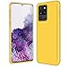 Produktbild Conie® Basic Backcove Hülle für Samsung Galaxy S20 Ultra, [ Microfaser Innenfutter ] Schutzhülle sturzsichere Hülle aus TPU Anti Fingerprint Rückschale, Galaxy S20 Ultra Case Gelb