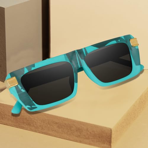 Image of Dervin UV Protection Rectangular Sunglasses for Men and Women