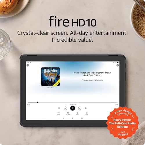 Image of Amazon Fire HD 10 tablet 32GB (newest model) | Officially Licensed Limited-Edition design in celebration of Harry Potter: The Full-Cast Audio Editions on Audible (sold separately)