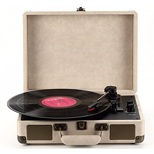 Record Player Bluetooth Turntable with Stereo Speakers Portable Belt-Driven 3-Speed Vinyl Record Player for Entertainment and Home Decoration Portable Bluetooth Record Player Ideal Gift - Les Beatles, Paul McCartney, John Lennon, RIngo Starr, George Harrison Record Player Bluetooth Turntable with Stereo Speakers Portable Belt-Driven 3-Speed Vinyl Record Player for Entertainment and Home Decoration Portable Bluetooth Record Player Ideal Gift