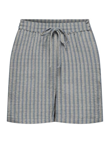 Shorts Noos WVN Coton Only Onlthyra en toile premium Cloud Dancer Femme