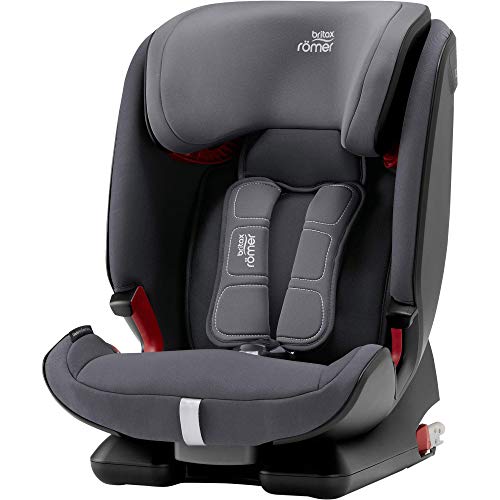 BRITAX RÖMER Kindersitz 9-36 kg Isofix ADVANSAFIX Z-LINE mit Ruheposition für Kinder (Gruppe 1/2/3) 9 Monate bis 12 Jahre, Storm Grey