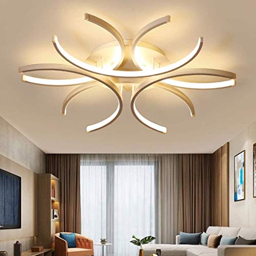 Suspension LED 72W dimmable avec télécommande pour grand salon moderne