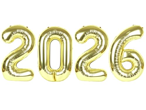 Light Gold 2026 Number Balloon Only $9.99 (Reg. $12.99) at Amazon