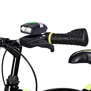 SSP Cycle Multi-Tune Horn with Heavy Headlights with LED Flash Light Fully Waterproof (Multicolour)