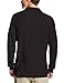 Lee Uniforms Men's Modern Fit Long Sleeve Polo, Black, Medium