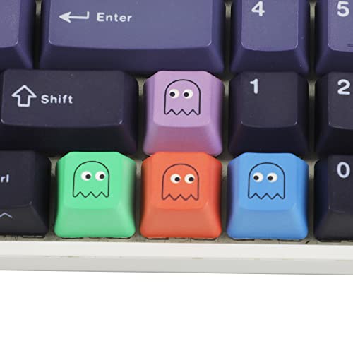 Image of OEM Proifile Pacman Five Dye PAC PBT Key caps Custom Sublimation keycaps for MX Mechanical Gaming Keyboard (OEM Pacman 5 Keys)