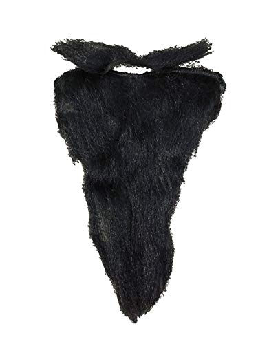 Image of BookMyCostume Black Beard and Moustache Young Man Kids & Adults Fancy Dress Costume Accessory Free Size