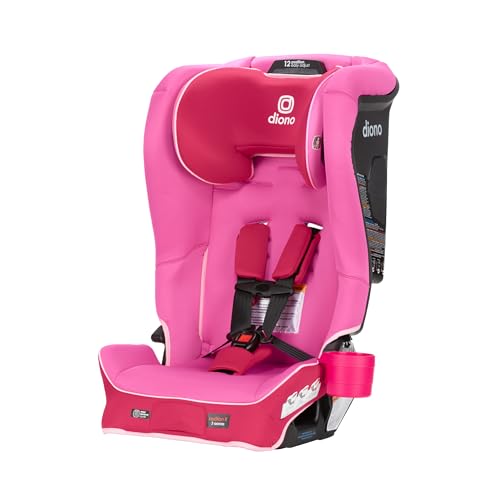 Image of Diono Radian 3R SafePlus, All-in-One Convertible Car Seat, Rear and Forward Facing, SafePlus Engineering, 10 Years 1 Car Seat, Slim Fit 3 Across, Pink Cotton Candy