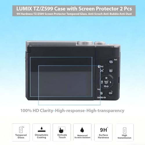 Funda silicona para cámara Panasonic Lumix ZS99 miniatura 5