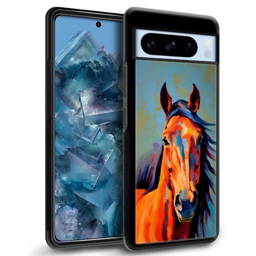Coque Google Pixel 8 Pro CARLOCA cheval coloré antichoc - 2