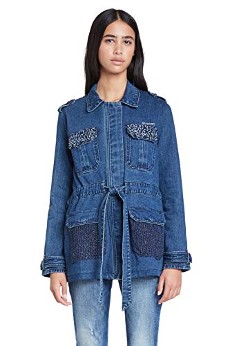 Vestes Desigual femme en patchwork de tissus et matières premium