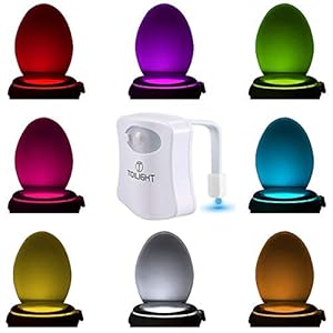 The Original Toilet Bowl Night Light. Motion Sensor Home Gadgets for Men Women Dad Gifts for Men Fathers Day Christmas…