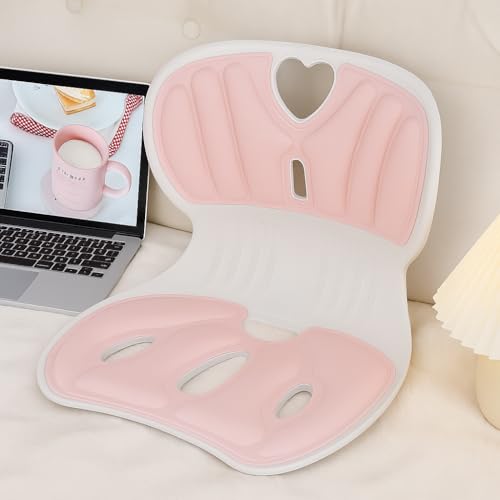 Cushion de Assento Ergonômico com Suporte Lombar (Rosa)