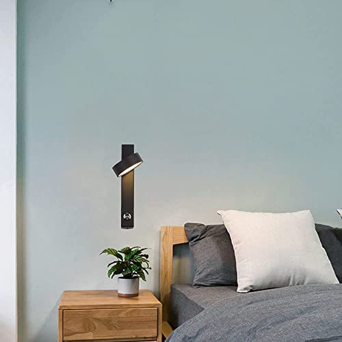 Luces de pared rotativas con interruptor de presión y tono caliente de 3000K 4