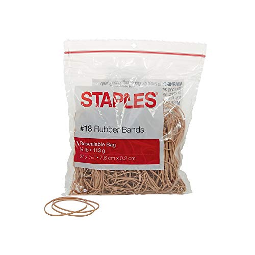 Staples 646090 Economy Rubber Bands Size #18