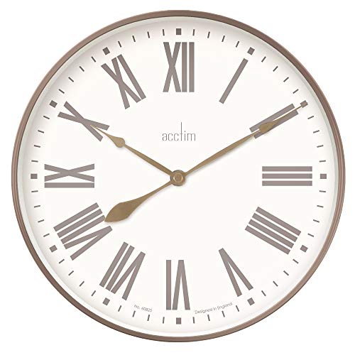 Image of Acctim Northfield 22768 Wall Clock in Taupe/Champagne