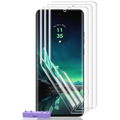 Zerrshoo Protector de Pantalla para Motorola Moto Edge 40/40 Neo, Película de flexible [No es de cristal], Motorola Moto Edge 40/40 Neo Protector Pantalla 3 Piezas HD Protector de Pantalla