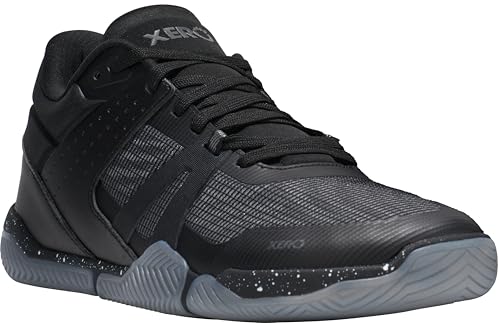 Xero Shoes Men's X1 Low Barefoot Basketball Shoes, Black, 9