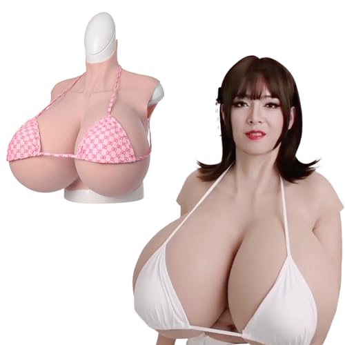 QIAOYIQIAO 4ème Génération Bonnet S-Bonnet Z-Bonnet Large Forme Réaliste de Seins en Silicone Faux Seins pour Cosplay Travestis Transgenre (Color 1, S Cup)
