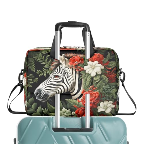 Maletín para laptop 15.6-16 pulgadas diseño Zebra Flores miniatura 7