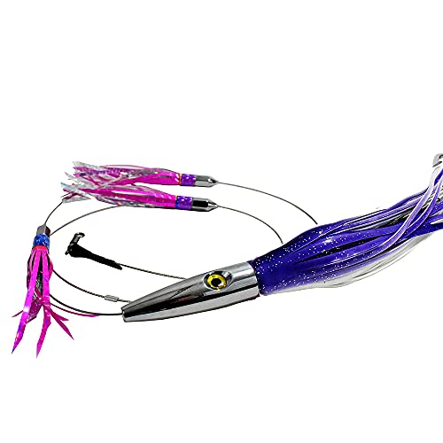 High Speed Daisy Chain Savage Plomerito 12" Wahoo Lure By Magbay Lures (Purple) #TOP1