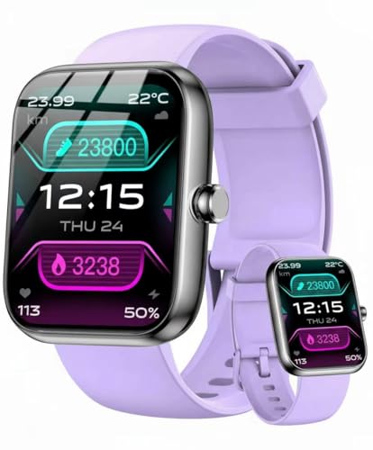 Smart Watch with Alexa Built-in, 1.83" HD Touchscreen & Fitness